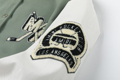 AMRl appliqué-logo Varsity Jackets