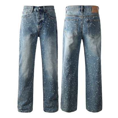 Purple Brand Crystal Diamond Jeans #9126