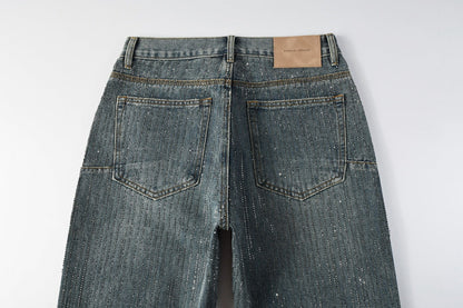 Purple Brand Crystal Diamond Jeans #9140