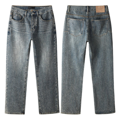 Purple Brand Crystal Diamond Jeans #9140
