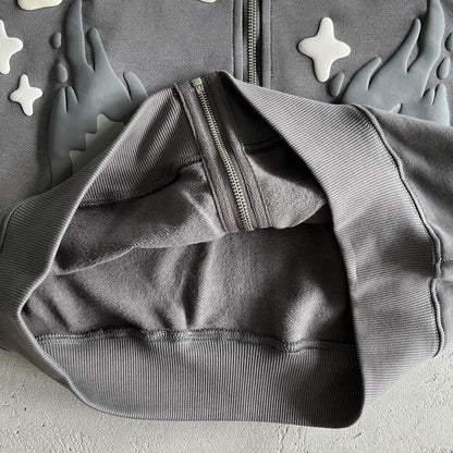 Broken P Twin Flames Zip Up Hoodie