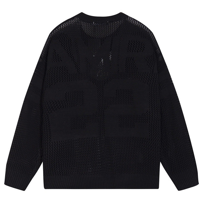 AMRI 22 Crew Open Stitch Sweaters